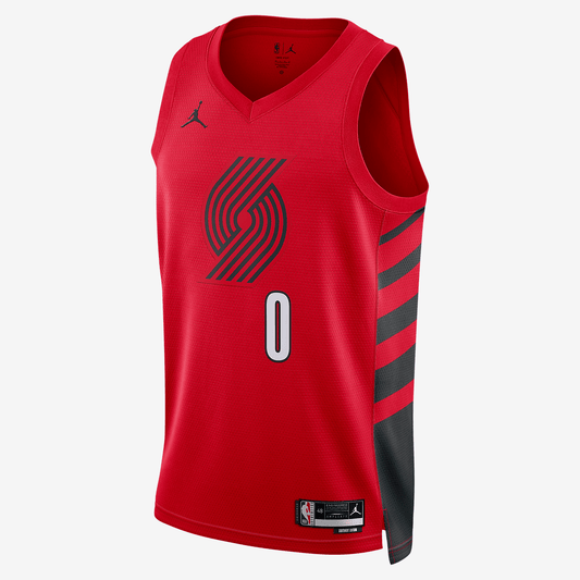 Portland Trail Blazers Statement Edition Jordan Dri-FIT NBA Swingman Jersey - University Red/Black