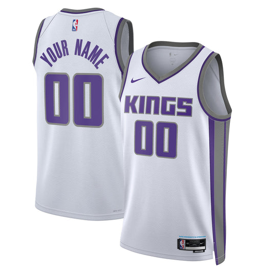 Sacramento Kings Nike Unisex 2022/23 Swingman Custom Jersey White - Association Edition