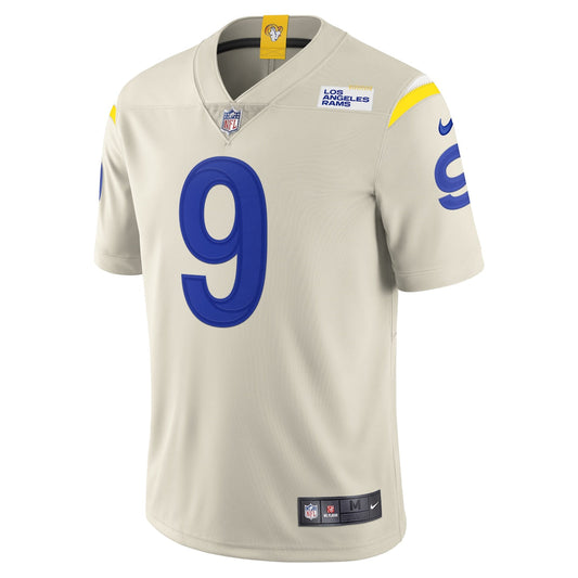 Men's Matthew Stafford Nike Rams Bone Vapor Limited Jersey - Off White