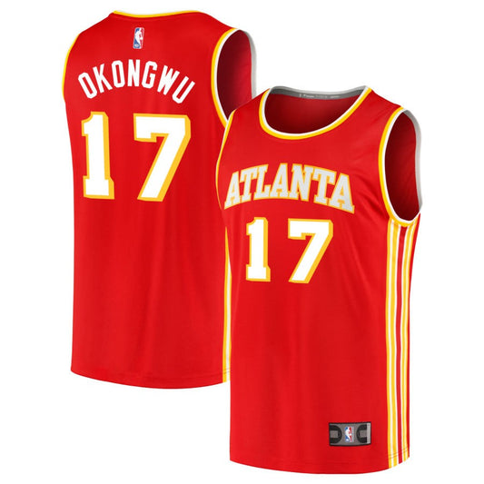 Onyeka Okongwu Atlanta Hawks Fanatics Branded 2020 Fast Break Replica Jersey - Icon Edition - Red