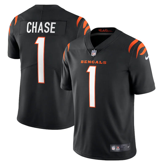 Men's Cincinnati Bengals Ja'Marr Chase Black Vapor Limited Jersey