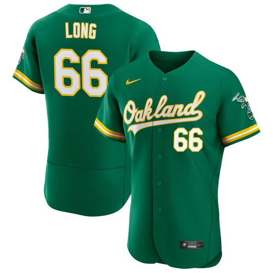 Sam Long Oakland Athletics Nike Alternate Authentic Jersey - Kelly Green