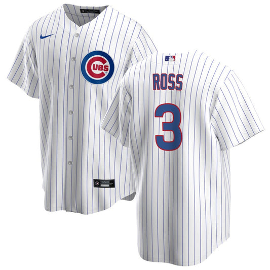 Men's David Ross Chicago Cubs White Home Premium Stitch Replica Jersey