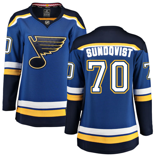 Oskar Sundqvist St. Louis Blues Fanatics Branded Women's Home Breakaway Jersey - Blue