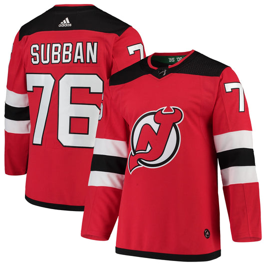 P.K. Subban New Jersey Devils adidas Authentic Player Jersey - Red