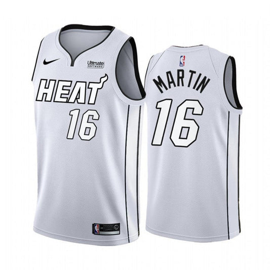 Men's Miami Heat Caleb Martin White Hot Playoffs Jersey - White