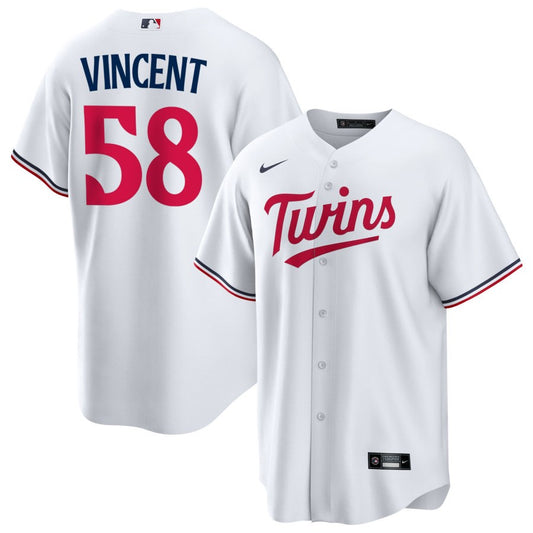 Nick Vincent Minnesota Twins Nike Home Replica Jersey - White