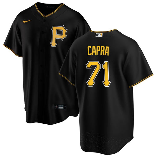 Vinny Capra Pittsburgh Pirates Nike Alternate Replica Jersey - Black