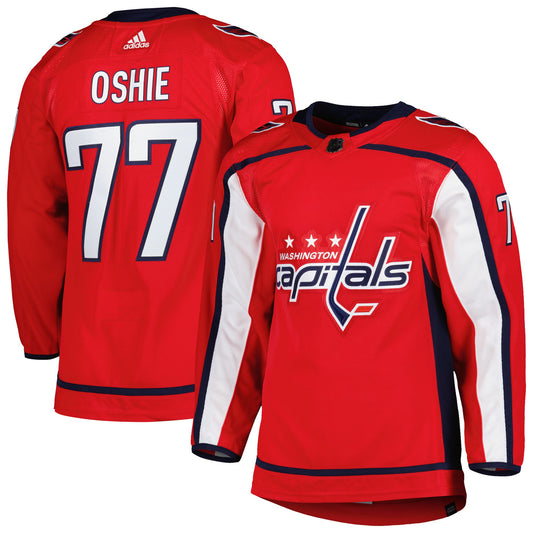 TJ Oshie Washington Capitals adidas Home Primegreen Authentic Pro Player Jersey - Red