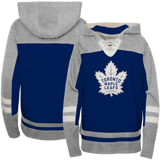 Toronto Maple Leafs Preschool Ageless Revisited Lace-Up V-Neck Pullover Hoodie - Blue