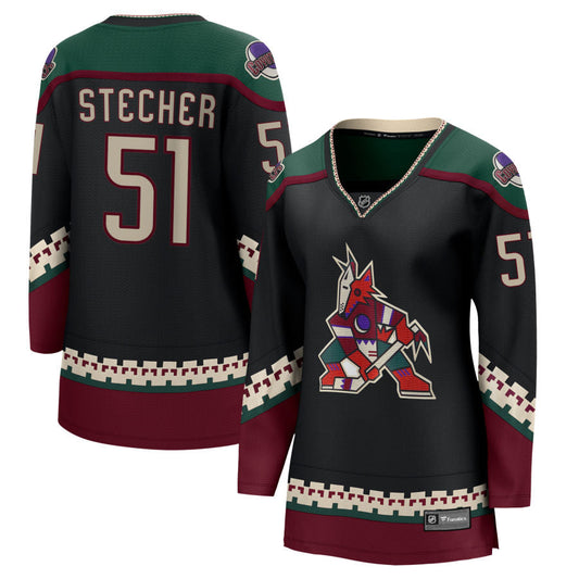 Troy Stecher Arizona Coyotes Fanatics Branded Women's 2021/22 Home Breakaway Jersey - Black