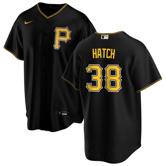 Thomas Hatch Pittsburgh Pirates Nike Alternate Replica Jersey - Black