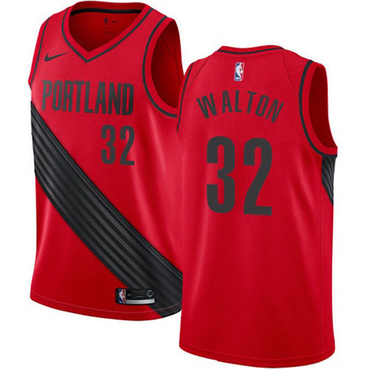 Men's Portland Trail Blazers Bill Walton Statement Edition Jersey - Red