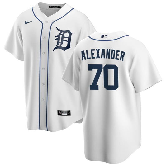 Tyler Alexander Detroit Tigers Nike Home Replica Jersey - White