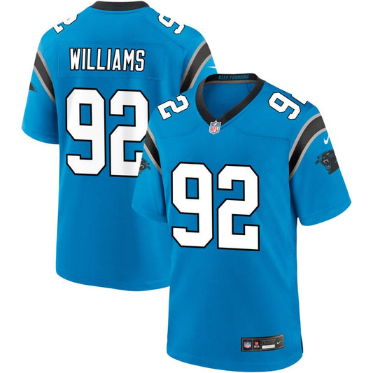 Raequan Williams  Carolina Panthers Nike Alternate Game Jersey - Blue