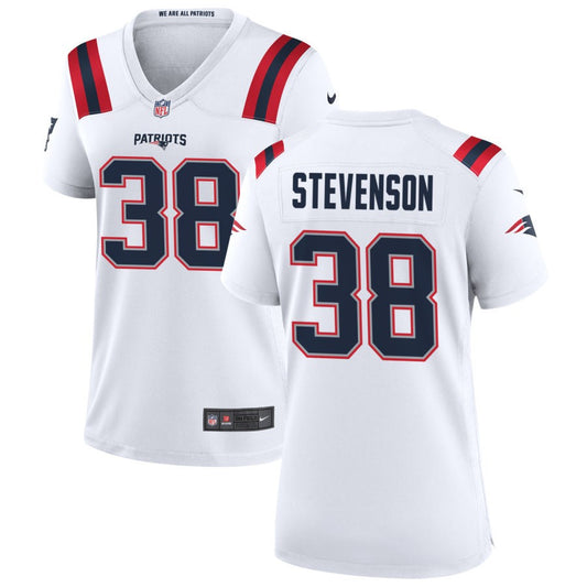 Rhamondre Stevenson Nike New England Patriots Women's Game Jersey - White