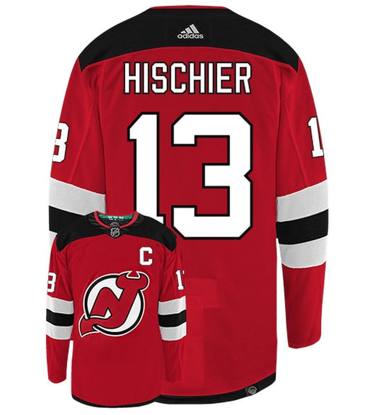 Nico Hischier New Jersey Devils Adidas Primegreen Authentic NHL Hockey Jersey