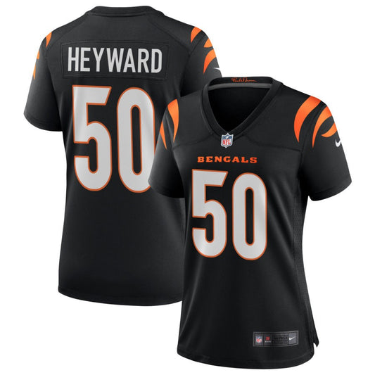 Shaka Heyward Cincinnati Bengals Nike Women's Game Jersey - Black