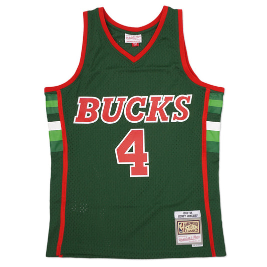 Men's Milwaukee Bucks Jack Sikma Mitchell & Ness White 1988-89 Hardwood Classics Swingman Jersey