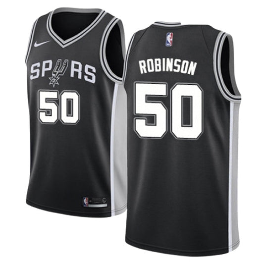 Men's San Antonio Spurs David Robinson Icon Edition Jersey - Black