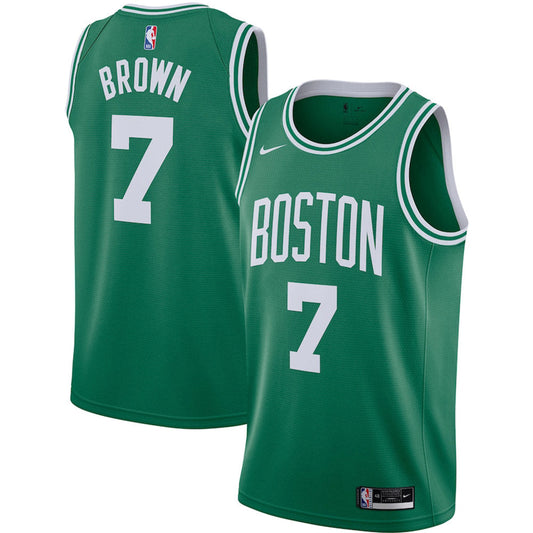 Youth Boston Celtics Jaylen Brown Icon Edition Jersey - Green