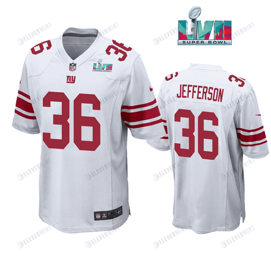 Tony Jefferson 36 New York Giants Super Bowl LVII Super Bowl LVII White Men Game Jersey