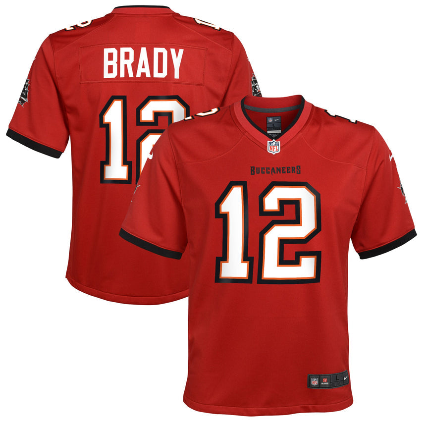 Youth Tampa Bay Buccaneers Tom Brady Red Game Jersey