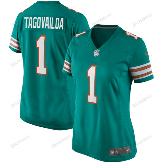 Tua Tagovailoa Miami Dolphins Women's Alternate Game Jersey - Aqua Jersey