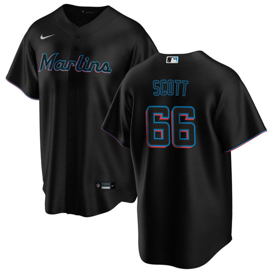 Tanner Scott Miami Marlins Nike Alternate Replica Jersey - Black