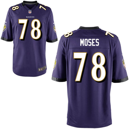 Morgan Moses Baltimore Ravens Nike Youth Game Jersey - Purple