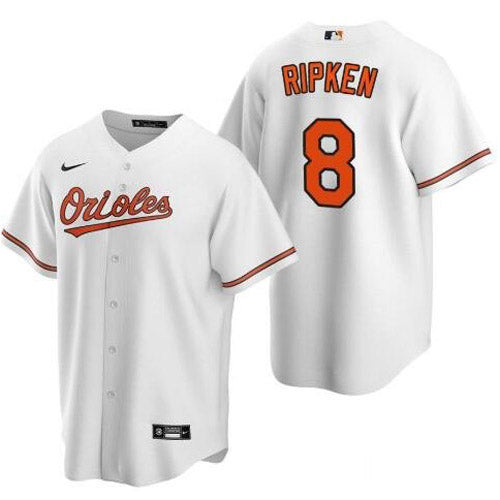 Men's Baltimore Orioles Cal Ripken Jr. Replica Home Jersey - White