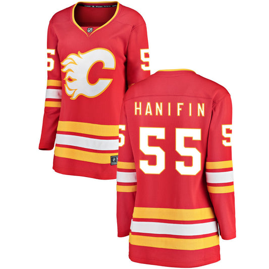 Noah Hanifin Calgary Flames Fanatics Branded Women's Home Breakaway Jersey - Red