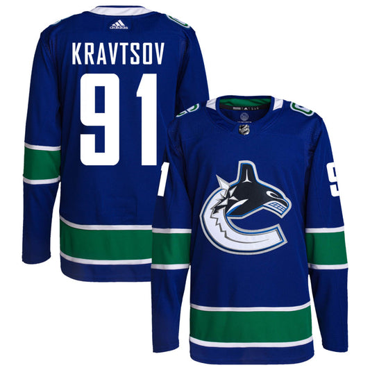 Vitali Kravtsov Vancouver Canucks adidas Home Primegreen Authentic Pro Jersey - Royal