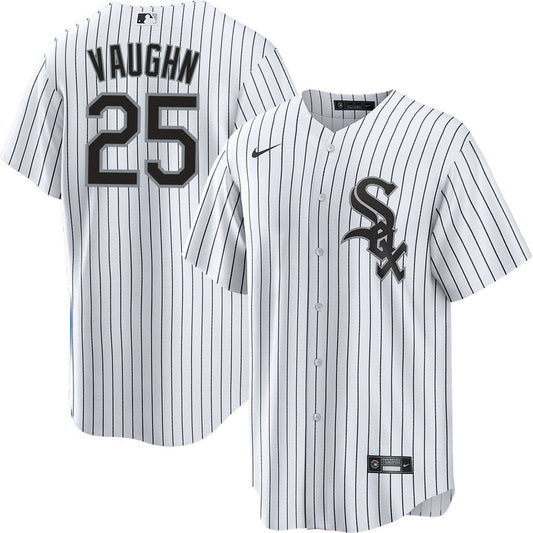 Men's Andrew Vaughn Chicago White Sox White Home Replica Jersey