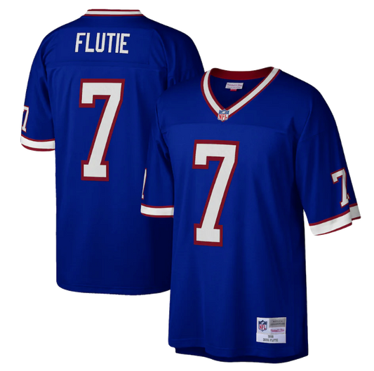 Mens Buffalo Bills Doug Flutie Mitchell & Ness Royal Blue Retired Player Vintage Replica Jersey