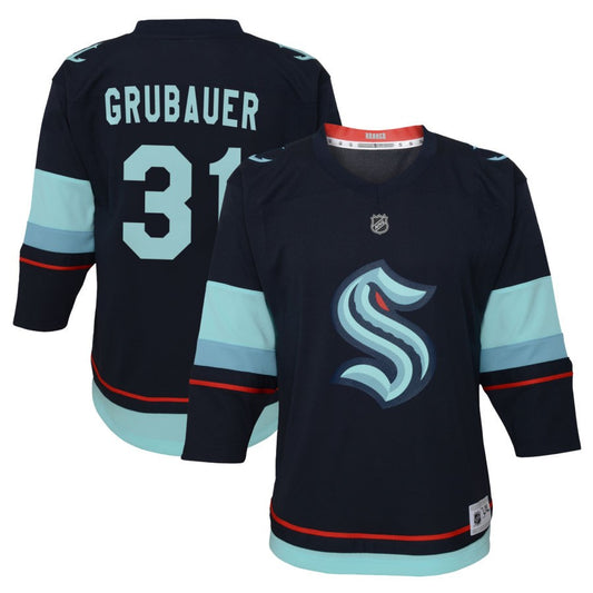 Philipp Grubauer Seattle Kraken Toddler Home Replica Jersey - Navy