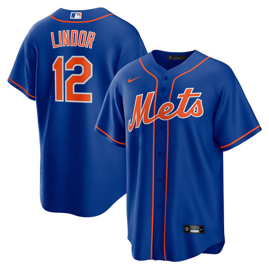 Men's New York Mets Francisco Lindor Alternate Player Jersey - Royal