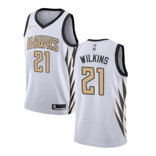 Men's Atlanta Hawks Dominique Wilkins City Edition Jersey - White