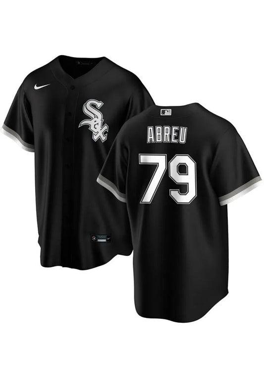 Men's Chicago White Sox Jose Abreu Black Alternate Replica Player Name Jersey