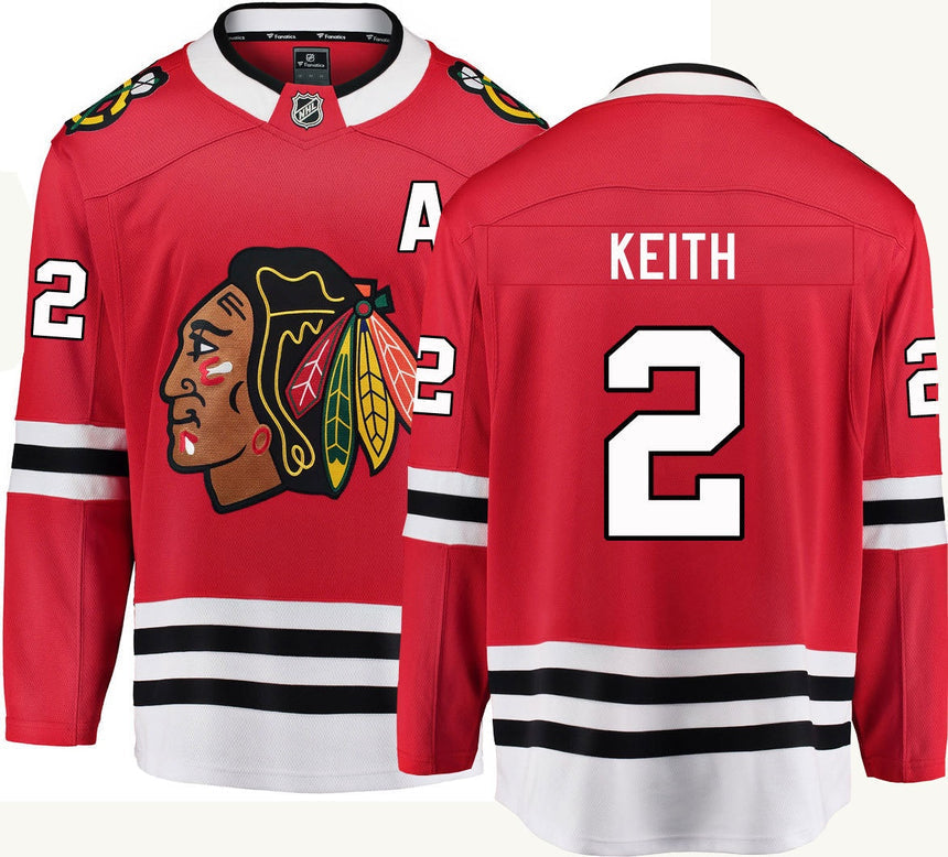 Mens Duncan Keith Chicago Blackhawks Fanatics Branded Red Home Breakaway Jersey