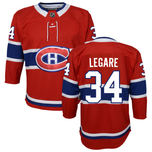 Nathan Legare Montreal Canadiens Youth Home Premier Jersey - Red