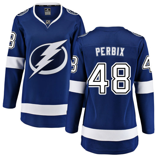 Nick Perbix Tampa Bay Lightning Fanatics Branded Women's Home Breakaway Jersey - Blue