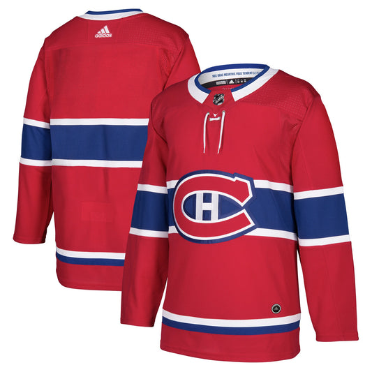 Montreal Canadiens adidas Home Authentic Blank Jersey - Red