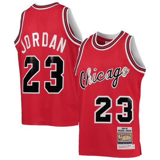 Michael Jordan Chicago Bulls Mitchell & Ness Youth 1984-85 Hardwood Classics Authentic Jersey - Red