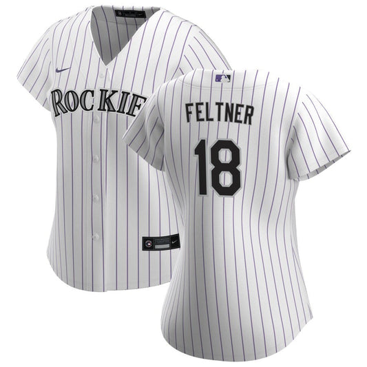 Ryan Feltner Colorado Rockies Nike Women's Home Replica Jersey - White