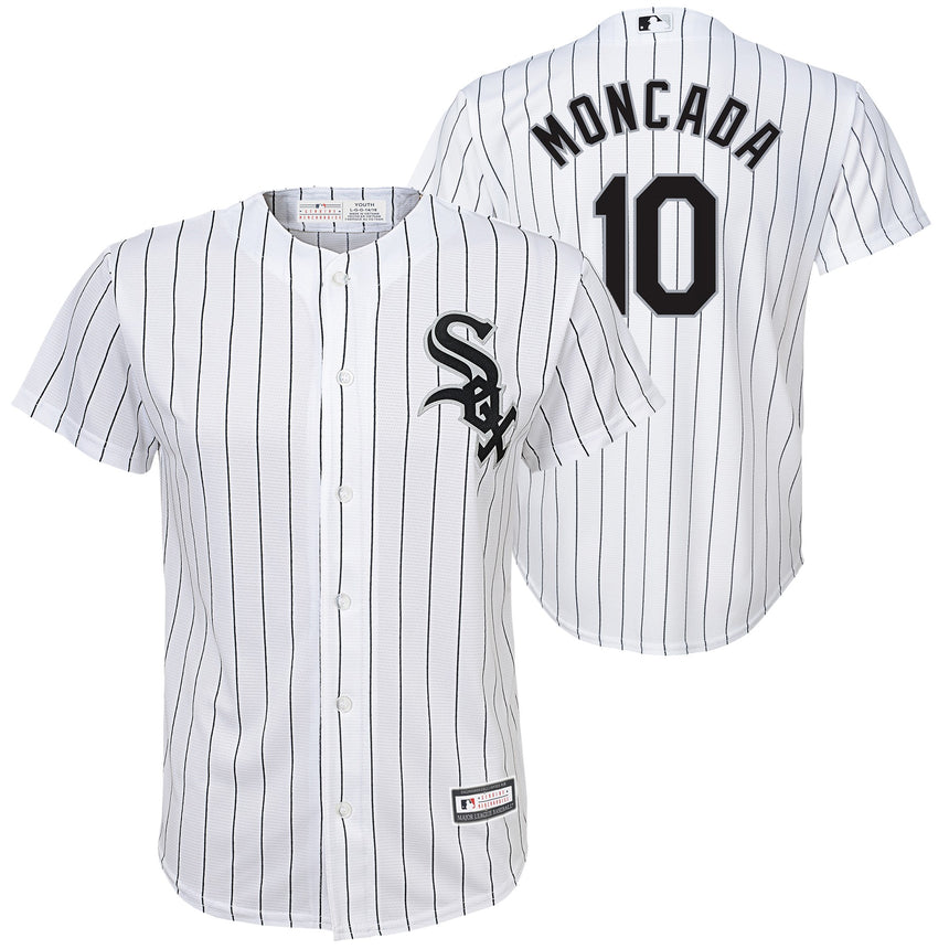 Youth Chicago White Sox Yoan Moncada White Replica Player Jersey