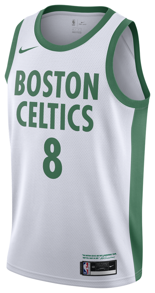 Men's Walker Kemba Nike Celtics NBA City Edition Swingman Jersey - White