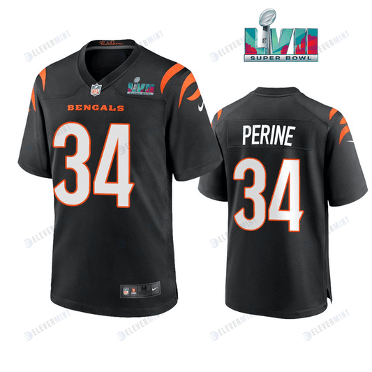 Samaje Perine 34 Cincinnati Bengals Super Bowl LVII Men Game Jersey