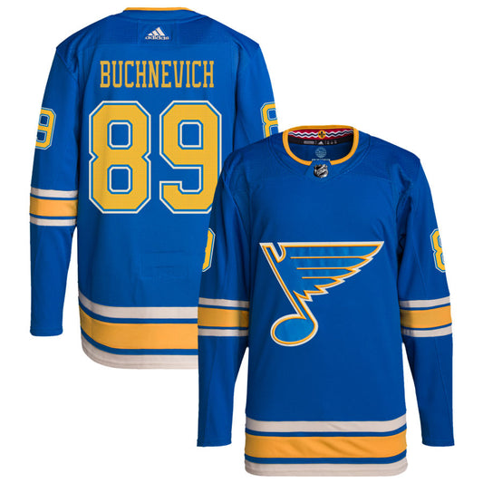 Pavel Buchnevich St. Louis Blues adidas Alternate Authentic Pro Jersey - Blue