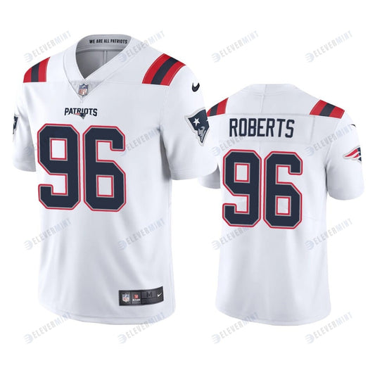 New England Patriots Sam Roberts 96 White Vapor Limited Jersey